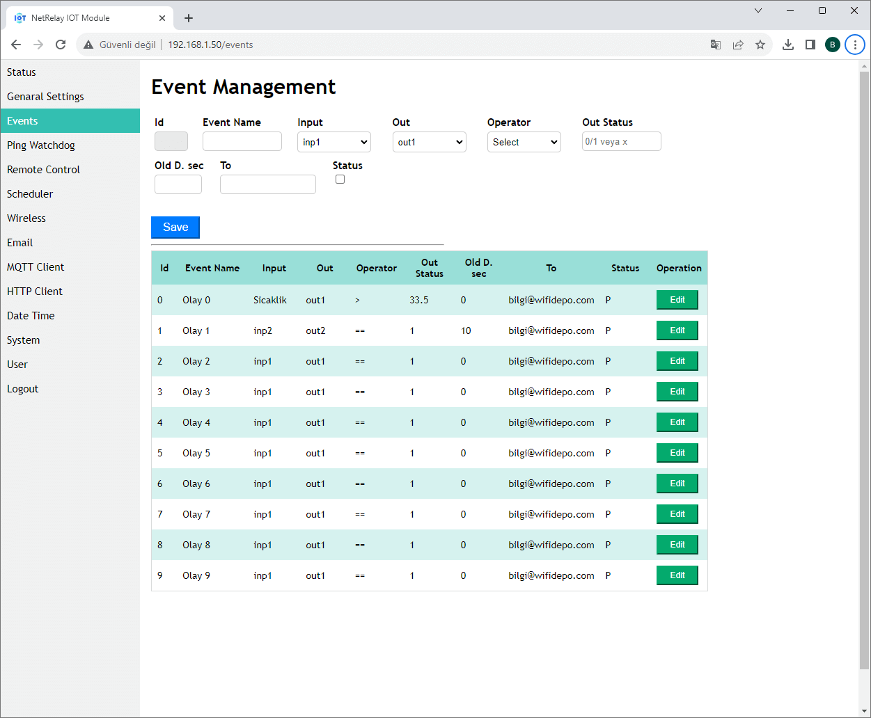 NetRelay NR001 NetRelay IoT Development Board 4 Röle (PoE-Ethernet-WiFi Lan Relay) Geliştirme Kartı ürün görseli 11 - wifidepo