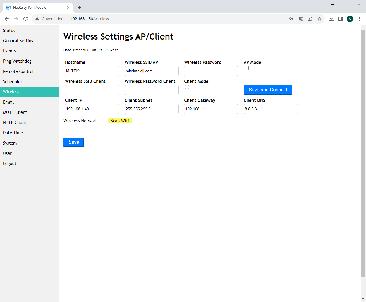 NetRelay NR001 NetRelay IoT Development Board 4 Röle (PoE-Ethernet-WiFi Lan Relay) Geliştirme Kartı ürün görseli 20 - wifidepo