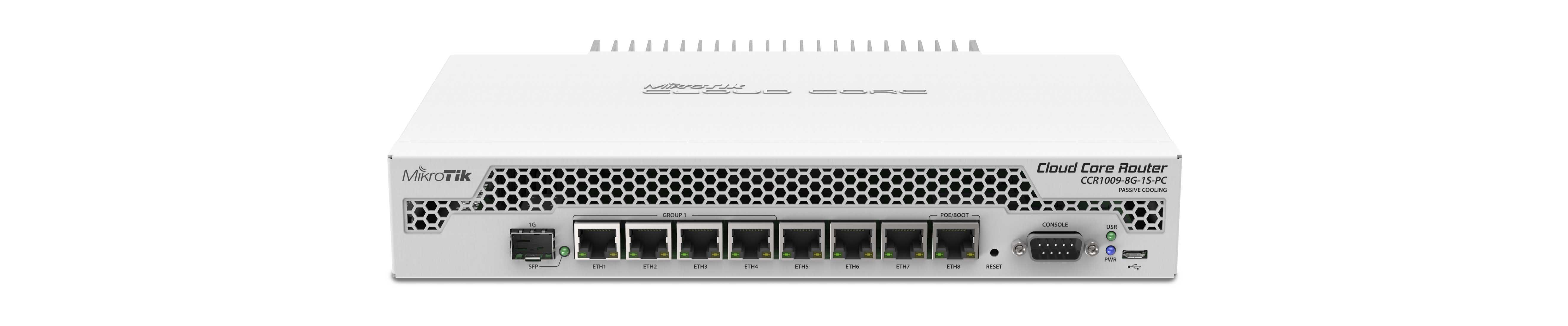 Mikrotik WFMKCCR1009-8G-1S-PC MikroTik CCR1009-8G-1S-PC 8Port Gigabit Ethernet 1 Port 1.25G SFP Firewall Router ürün görseli 2 - wifidepo