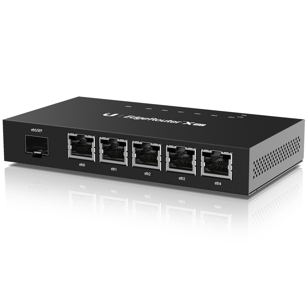 UBNT WFUBER-X-SFP-EU UBNT ER‑X‑SFP - UBNT EdgeRouter X SFP 6 Port Gigabit Firewall Router ürün görseli 3 - wifidepo