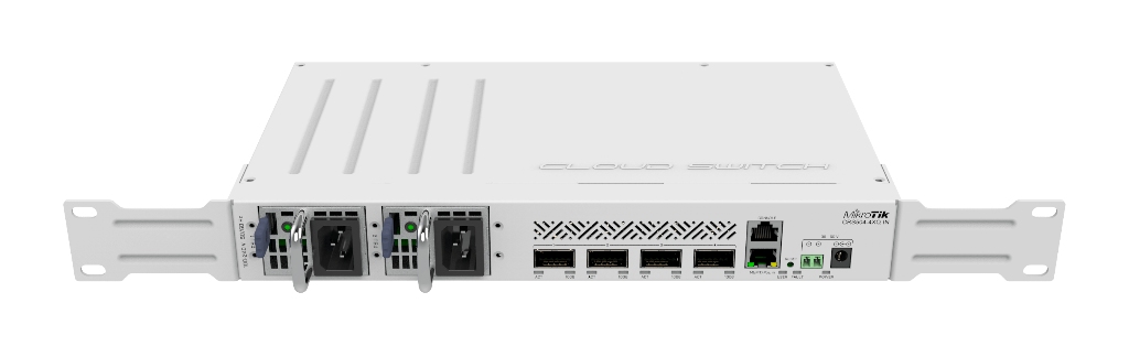 Mikrotik CRS504-4XQ-IN Mikrotik CRS504-4XQ-IN 4× 100G QSFP28, 16× 25G Breakout, 800 Gbps Omurga Switch ürün görseli 3 - wifidepo