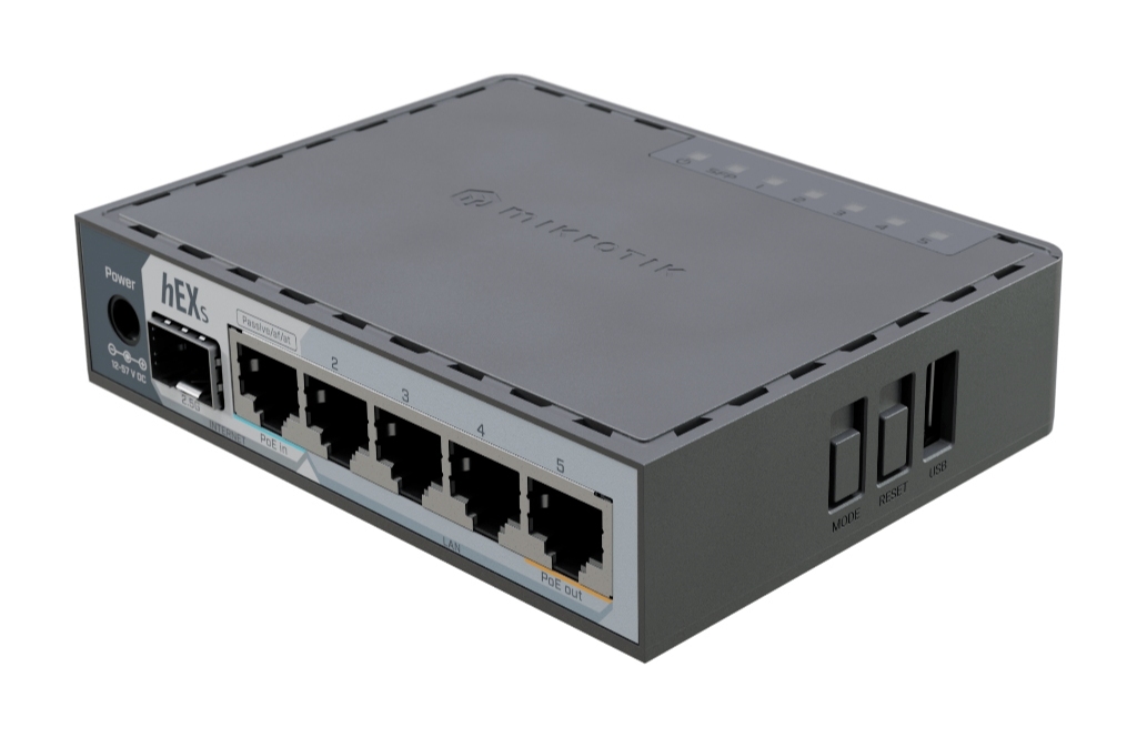 E60iUGS-MikroTik hEX S (2025) 2.5 SFP Firewall Router
