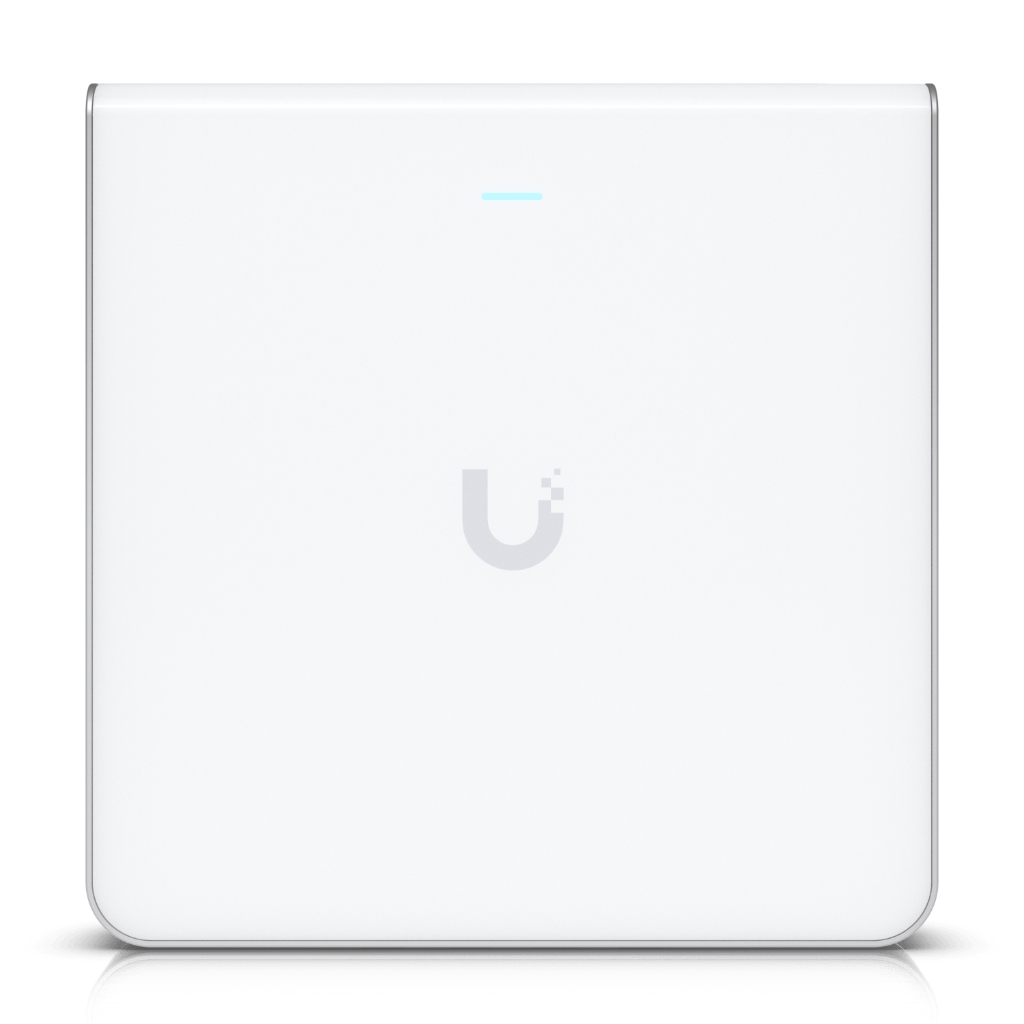 U6-Enterprise-IW-UBNT UniFi U6 Enterprise In-Wall U6-Enterprise-IW WiFi 6E 6 GHz Duvar Tipi AP – 10 Stream, 2.5 GbE, 4 Port Switch + PoE Out