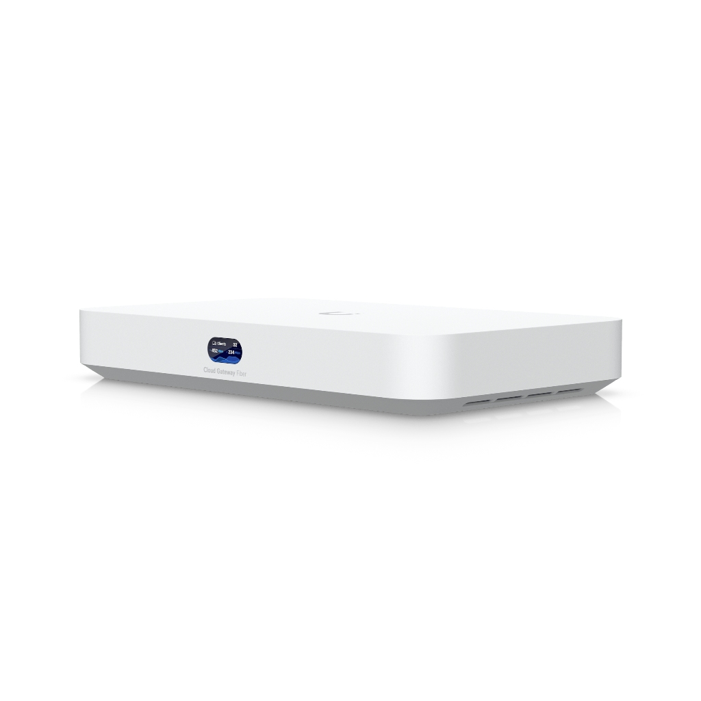 UCG-Fiber-Ubiquiti UniFi Cloud Gateway Fiber - UCG-Fiber 10G WAN/LAN 5 Gbps IDS/IPS NVMe NVR - 50+ Cihaz & 500+ İstemci UniFi Gateway Firewall Router