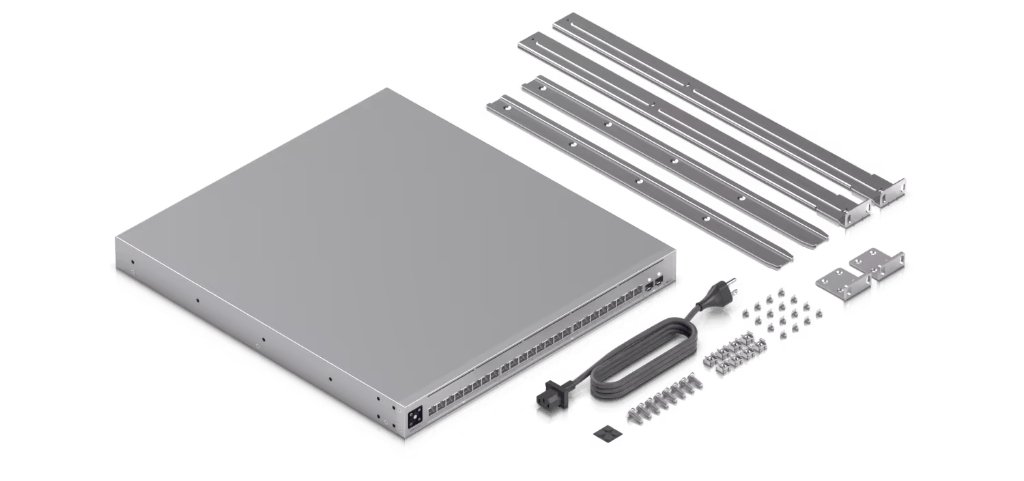 UBNT USW-Pro-XG-24 UniFi Pro XG 24 (USW-Pro-XG-24) | 24 Port 10GbE/2.5GbE Layer 3 Etherlighting™ PoE Switch ürün görseli 4 - wifidepo